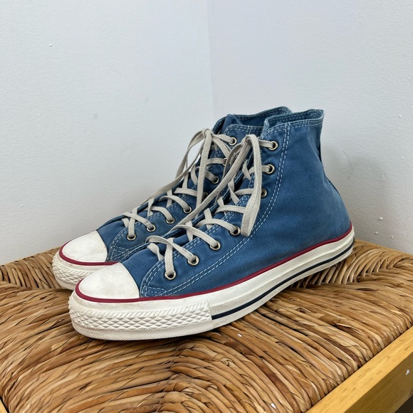 Converse Chuck Taylor Washed High Top Sneakers Sz 9.5 - Picture 3 of 11